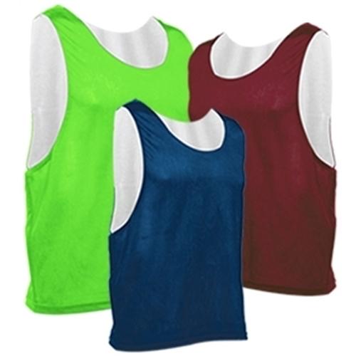 Open Holed Mesh Screen Printed Practice Cut Reversible Top -Unisex